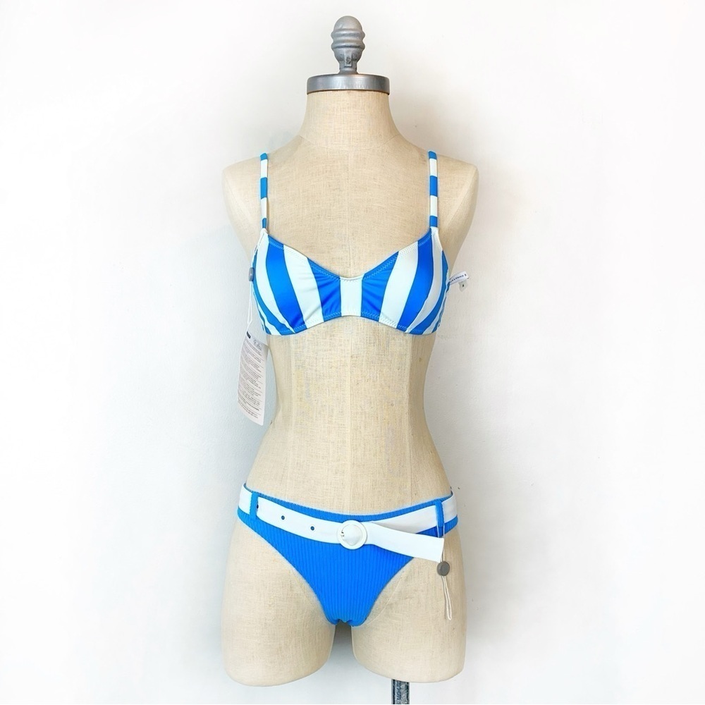 SOLID & STRIPED Rachel Bikini Set Top M / Belted Bottom XS NWT